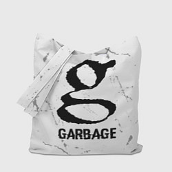 Сумка-шоппер Garbage glitch на светлом фоне