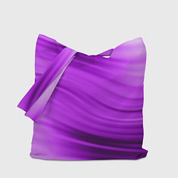 Сумка-шопер Розово фиолетовый абстрактный узор волны, цвет: 3D-принт
