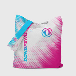 Сумка-шоппер Dongfeng neon gradient style: надпись, символ