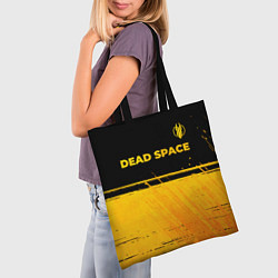 Сумка-шопер Dead Space - gold gradient посередине, цвет: 3D-принт — фото 2