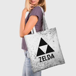 Сумка-шопер Zelda glitch на светлом фоне, цвет: 3D-принт — фото 2