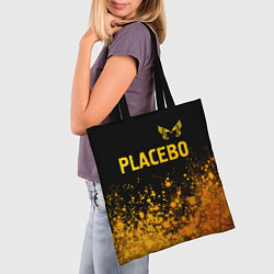 Сумка-шопер Placebo - gold gradient посередине, цвет: 3D-принт — фото 2