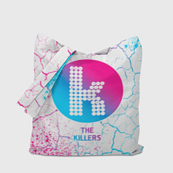 Сумка-шоппер The Killers neon gradient style