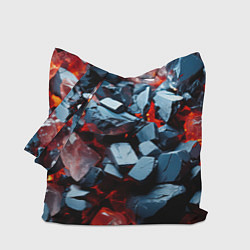 Сумка-шоппер Янтарные камни асбтракция