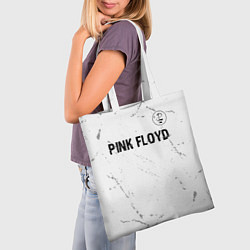 Сумка-шопер Pink Floyd glitch на светлом фоне посередине, цвет: 3D-принт — фото 2