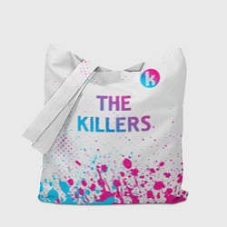 Сумка-шоппер The Killers neon gradient style посередине