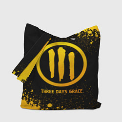 Сумка-шоппер Three Days Grace - gold gradient