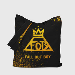 Сумка-шоппер Fall Out Boy - gold gradient