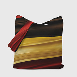 Сумка-шоппер Черный красный желтый цвет абстракции