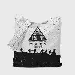 Сумка-шопер Thirty seconds to mars Jared Leto music, цвет: 3D-принт