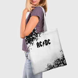 Сумка-шопер AC DC anarchy rock, цвет: 3D-принт — фото 2