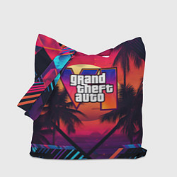 Сумка-шоппер GTA 6 аbstract logo