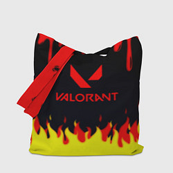 Сумка-шопер Valorant flame texture games, цвет: 3D-принт