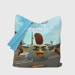 Сумка-шопер Chicken Gun - shooter, цвет: 3D-принт