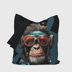 Сумка-шоппер Крутая обезьяна в очках