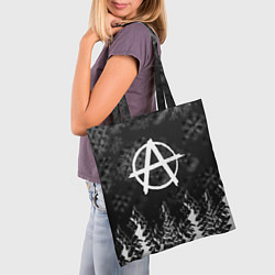 Сумка-шопер Anarchy winter gray, цвет: 3D-принт — фото 2