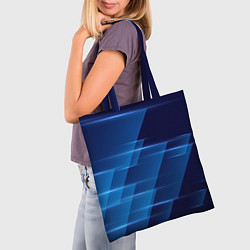 Сумка-шопер Blue background, цвет: 3D-принт — фото 2