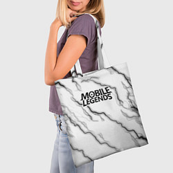 Сумка-шопер Mobile legends молнии, цвет: 3D-принт — фото 2