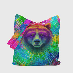 Сумка-шоппер Цветной медведь