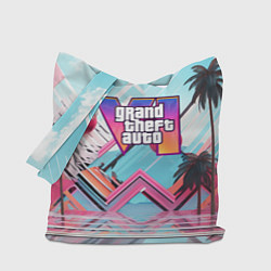 Сумка-шоппер Gta 6 логотип в стиле vice city