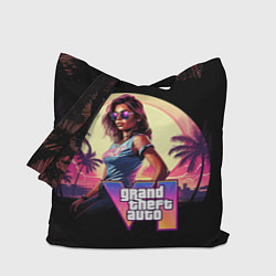 Сумка-шоппер GTA 6 logo девушка