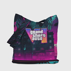 Сумка-шоппер GTA 6 logo night Vice city