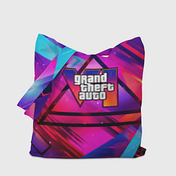 Сумка-шоппер GTA 6 logo абстракция