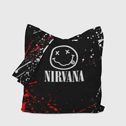 Сумка-шопер Nirvana брызги красок, цвет: 3D-принт