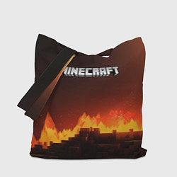Сумка-шоппер Minecraft огненная стена