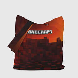 Сумка-шоппер Minecraft огненные кубы