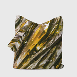 Сумка-шопер Драгоценные кристаллы жёлтые, цвет: 3D-принт
