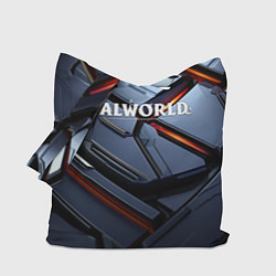 Сумка-шоппер Palworld логотип космически плиты