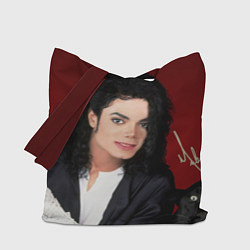 Сумка-шоппер Michael Jackson с пантерой и автографом
