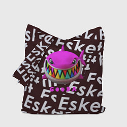 Сумка-шопер Esskeetit logo pattern, цвет: 3D-принт