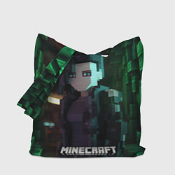 Сумка-шопер Minecraft matrix, цвет: 3D-принт