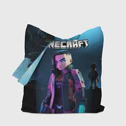Сумка-шоппер Minecraft woman cyberpunk