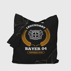Сумка-шопер Лого Bayer 04 и надпись legendary football club на, цвет: 3D-принт