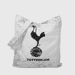 Сумка-шопер Tottenham с потертостями на светлом фоне, цвет: 3D-принт