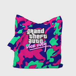 Сумка-шопер GTA vice city камуфляж, цвет: 3D-принт