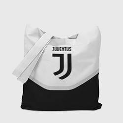 Сумка-шопер Juventus black geometry sport, цвет: 3D-принт