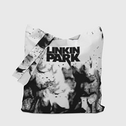 Сумка-шопер Linkin park огненный дым рок, цвет: 3D-принт