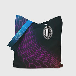 Сумка-шопер AC Milan футбольная сетка, цвет: 3D-принт