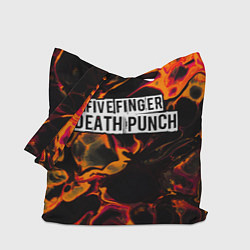 Сумка-шоппер Five Finger Death Punch red lava