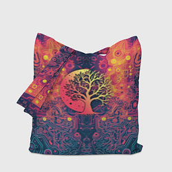 Сумка-шопер Логотип кибернетического дерева, цвет: 3D-принт
