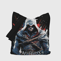 Сумка-шоппер Assassins creed мазки красок
