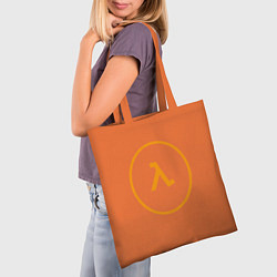 Сумка-шопер Half-Life оранжевый, цвет: 3D-принт — фото 2