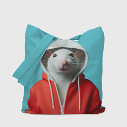 Сумка-шопер Крыс в балахоне, цвет: 3D-принт