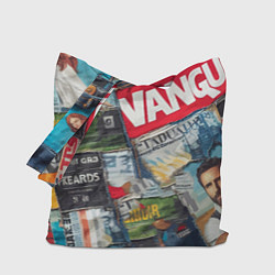Сумка-шопер Vanguard collage - ai art patchwork, цвет: 3D-принт