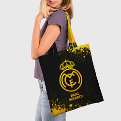 Сумка-шопер Real Madrid - gold gradient, цвет: 3D-принт — фото 2