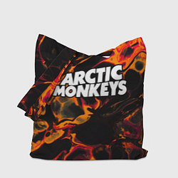 Сумка-шоппер Arctic Monkeys red lava